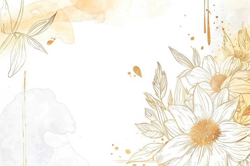 Sun flower border frame drawing sketch backgrounds.