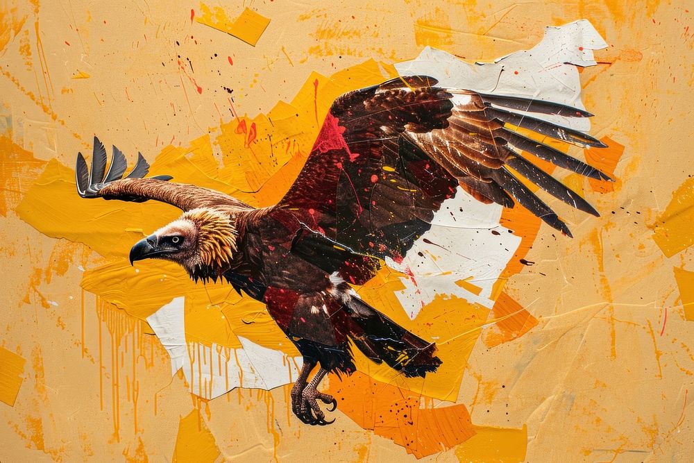 Vulture art painting animal.