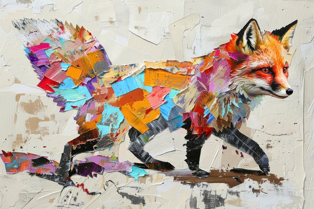 Fox art animal mammal.
