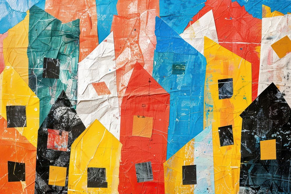 Buildings collage art abstract. | Premium Photo Illustration - rawpixel