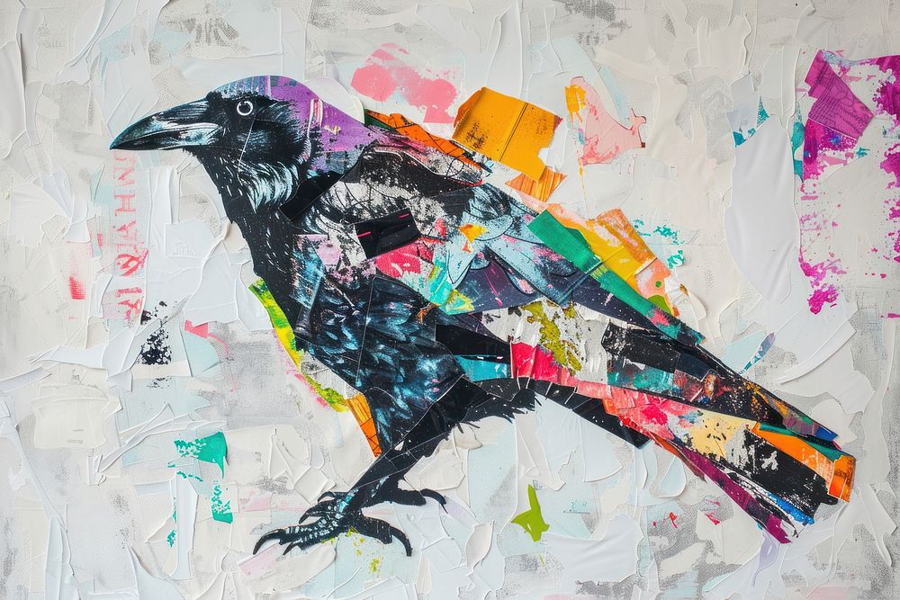 Art animal bird crow.