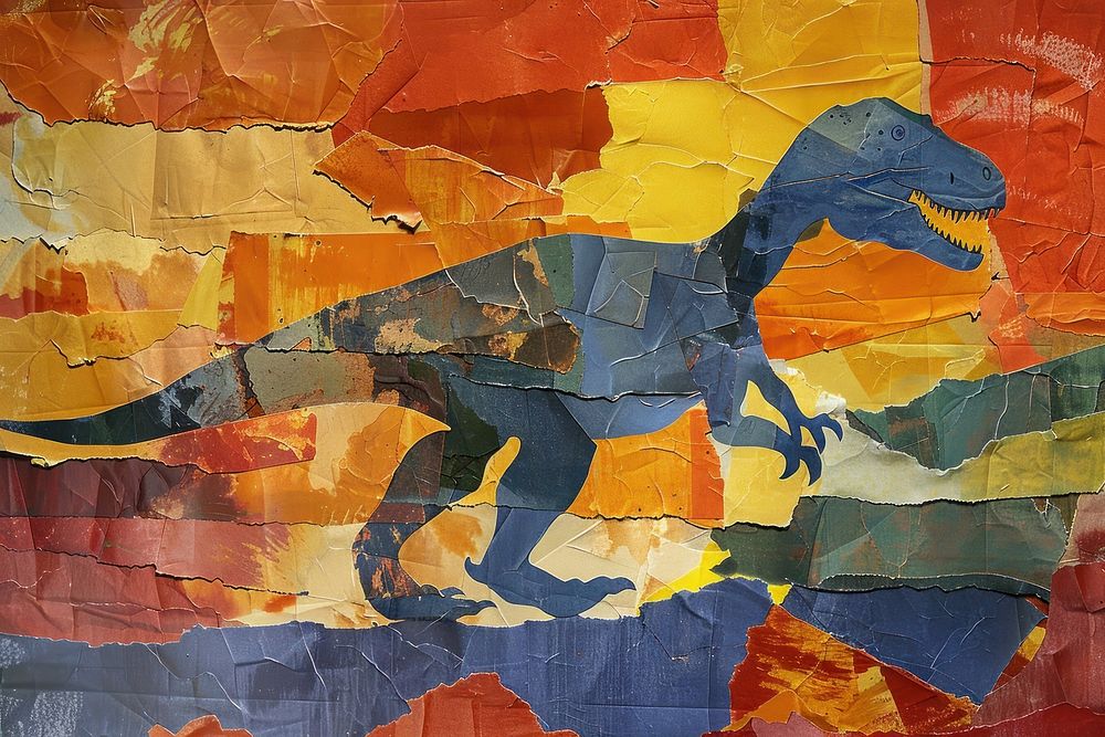 Dinosaur art painting animal.