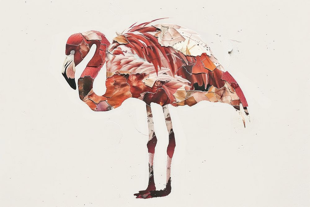 Flamingo animal bird art.