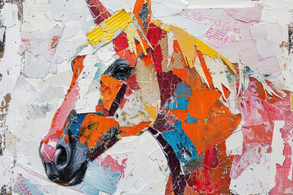 Art painting horse representation.