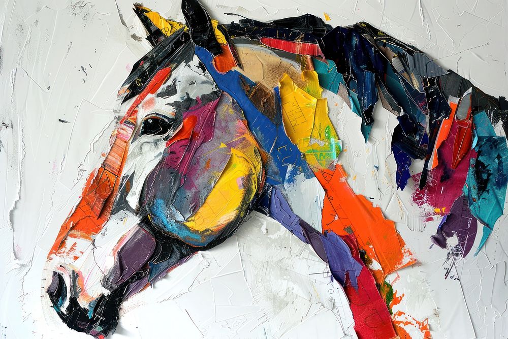Art painting horse creativity.