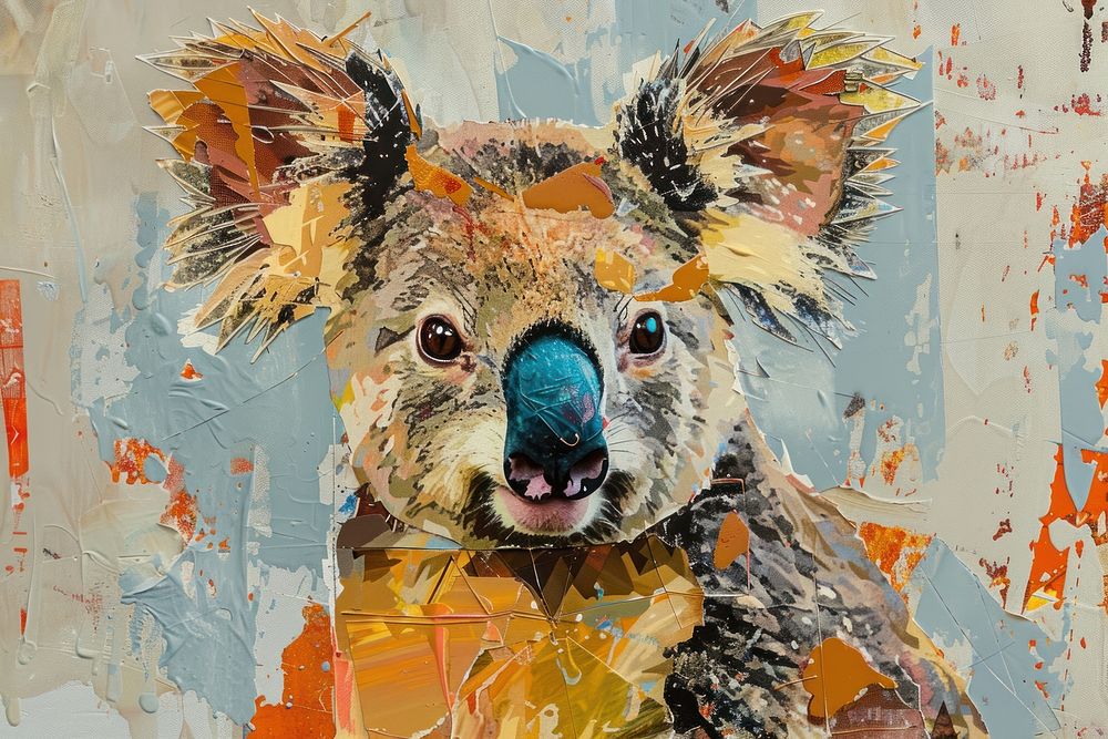 Koala art painting animal.