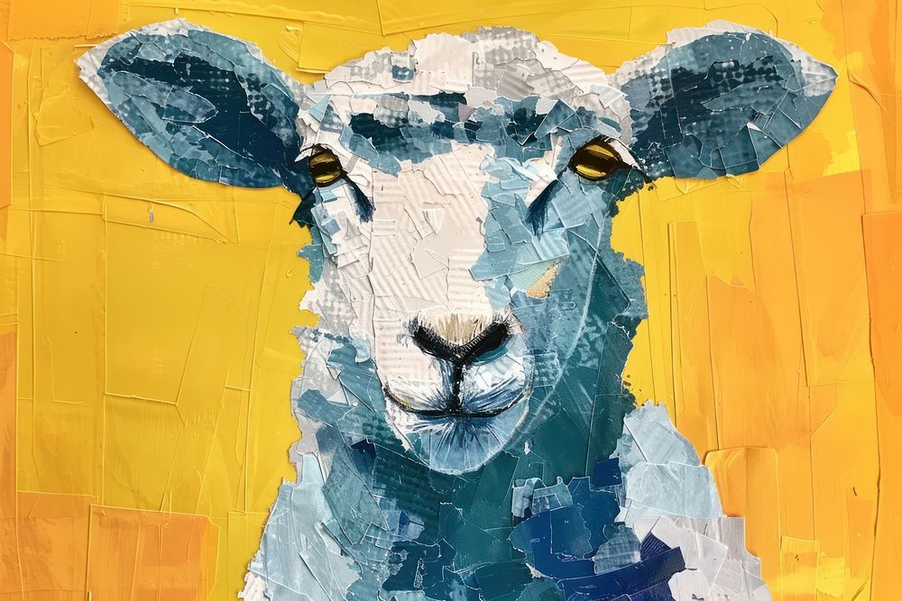 Sheep art livestock painting.