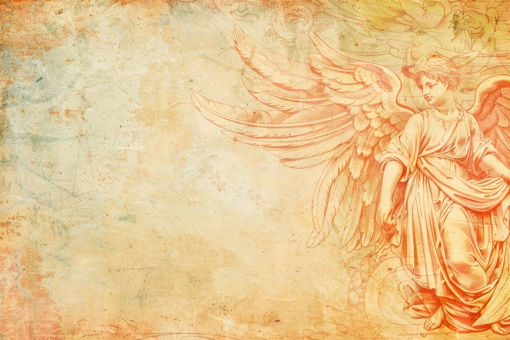 Angel backgrounds painting texture. | Free Photo Illustration - rawpixel