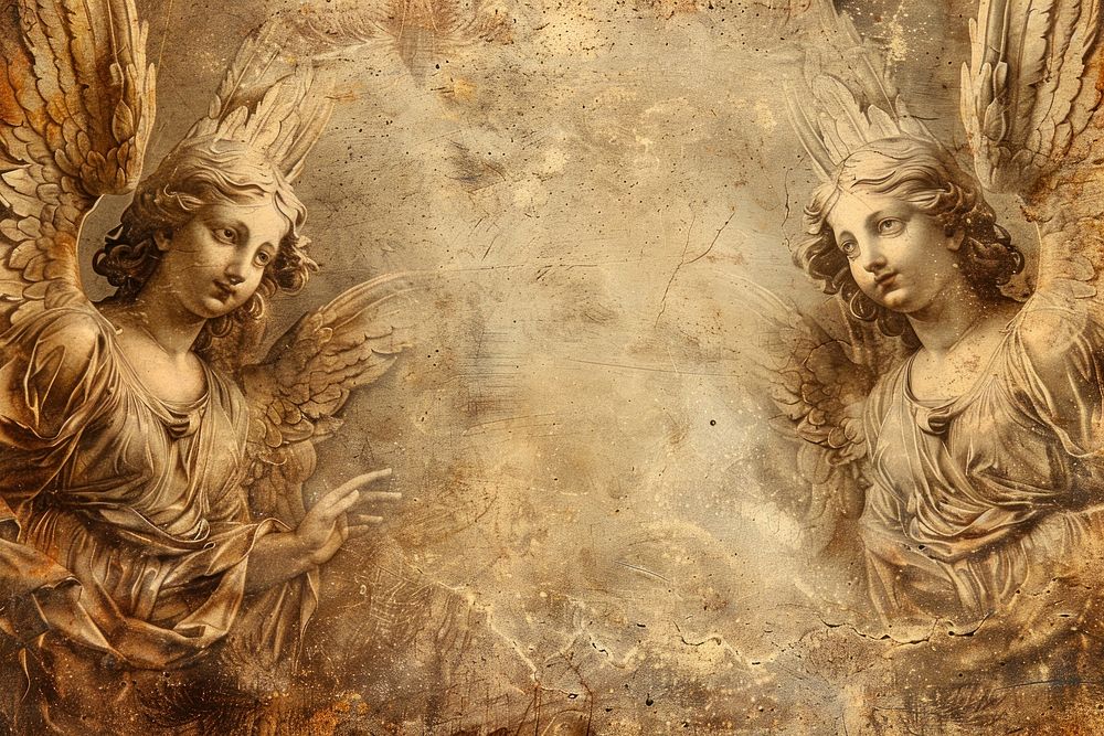 Angels backgrounds painting art.