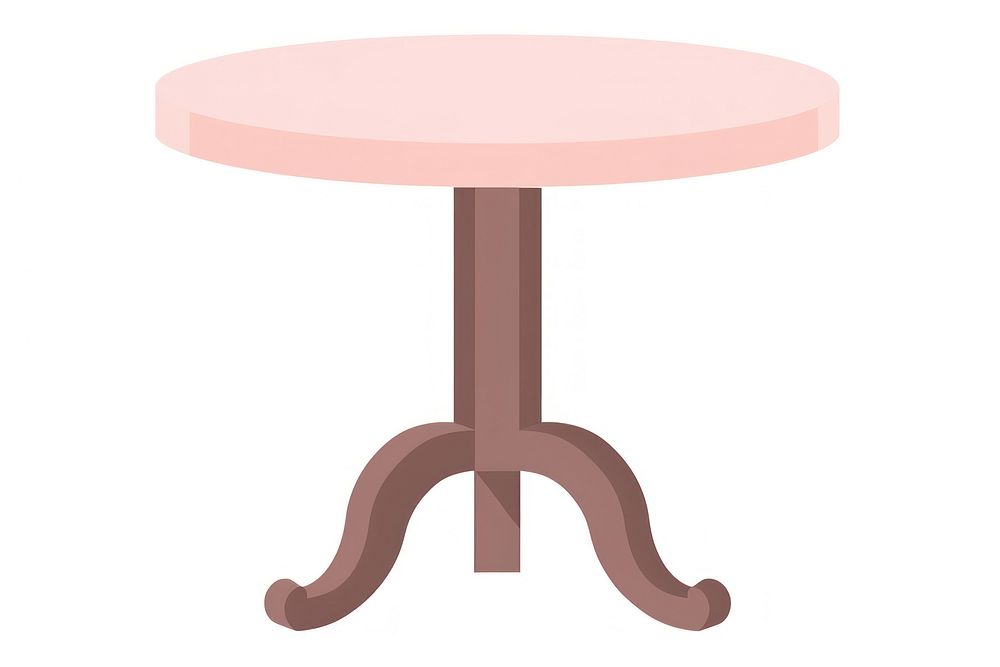 Flat design table furniture appliance absence.