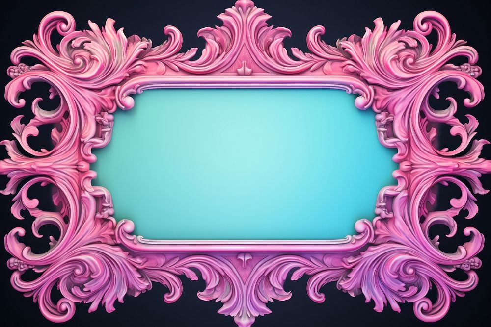 Vintage frame of neon backgrounds pattern creativity.