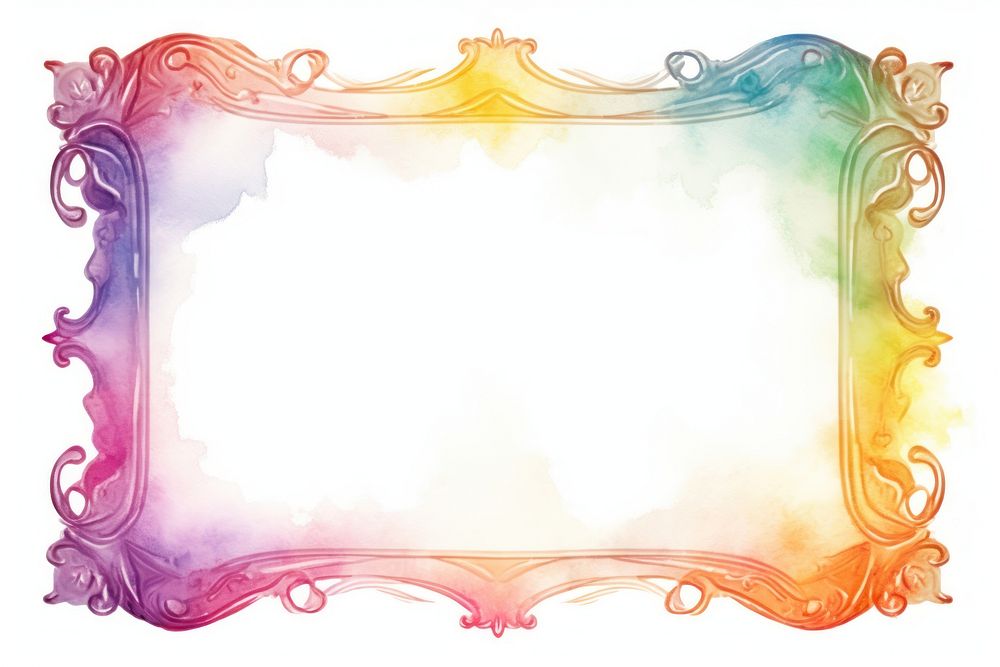 Vintage frame of rainbow backgrounds pattern paper.