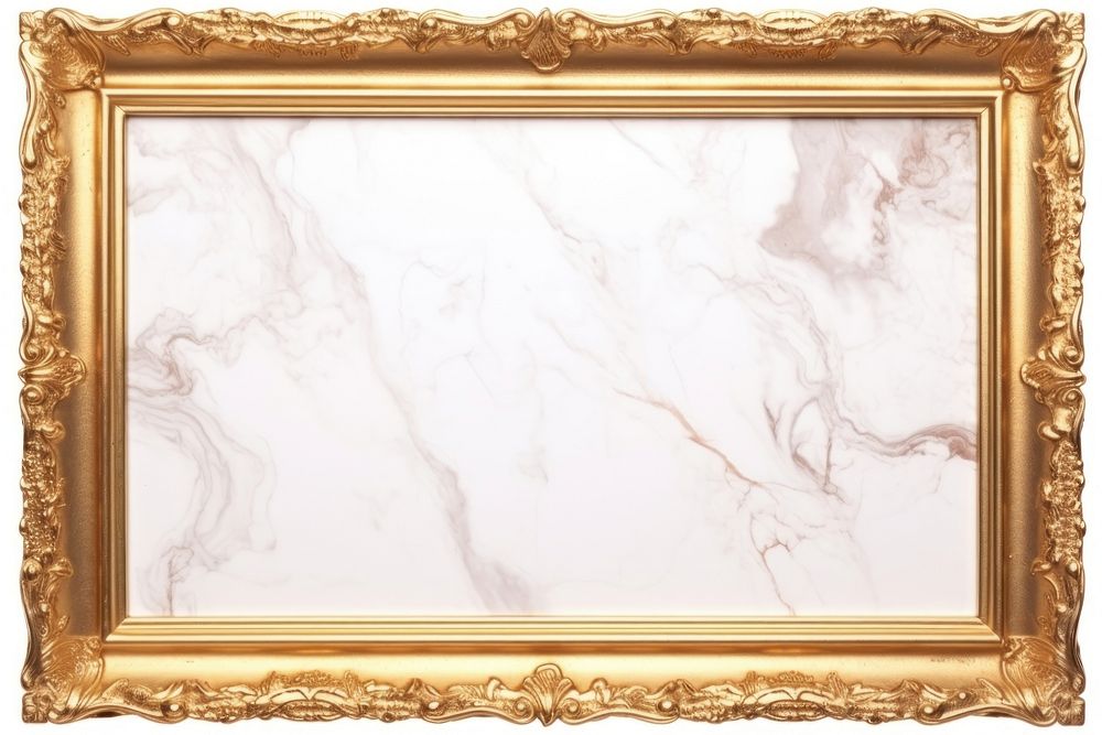 Vintage frame gold marble backgrounds white background architecture.