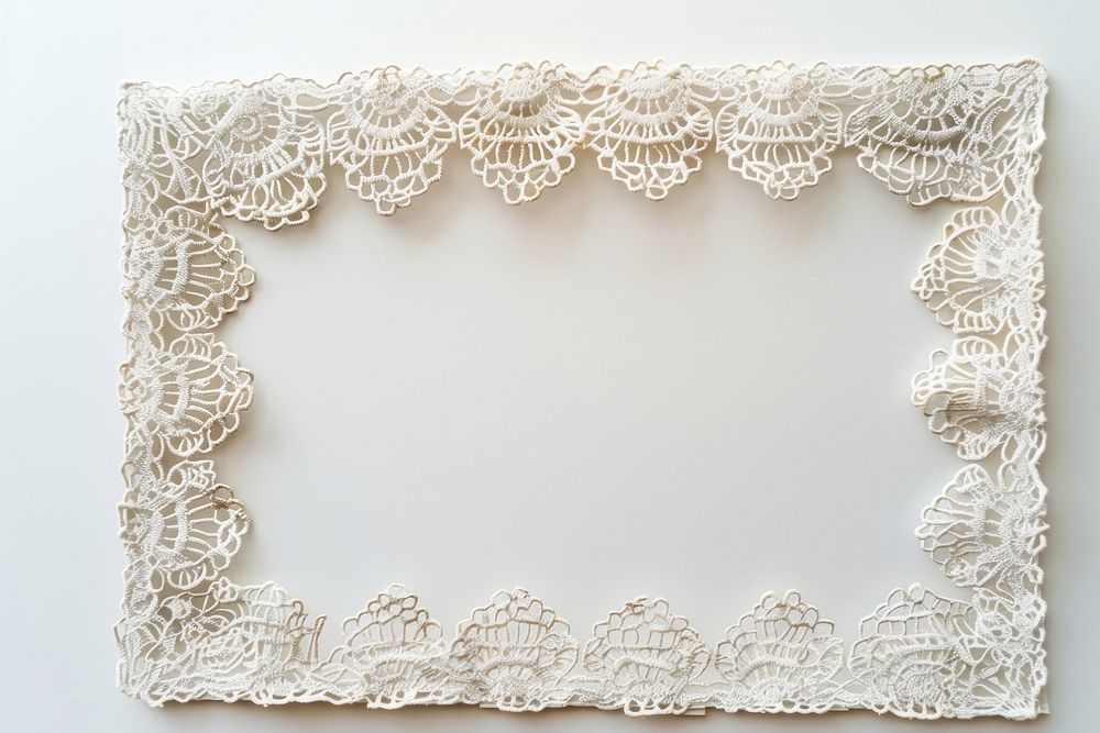 Vintage frame lace backgrounds white rectangle.