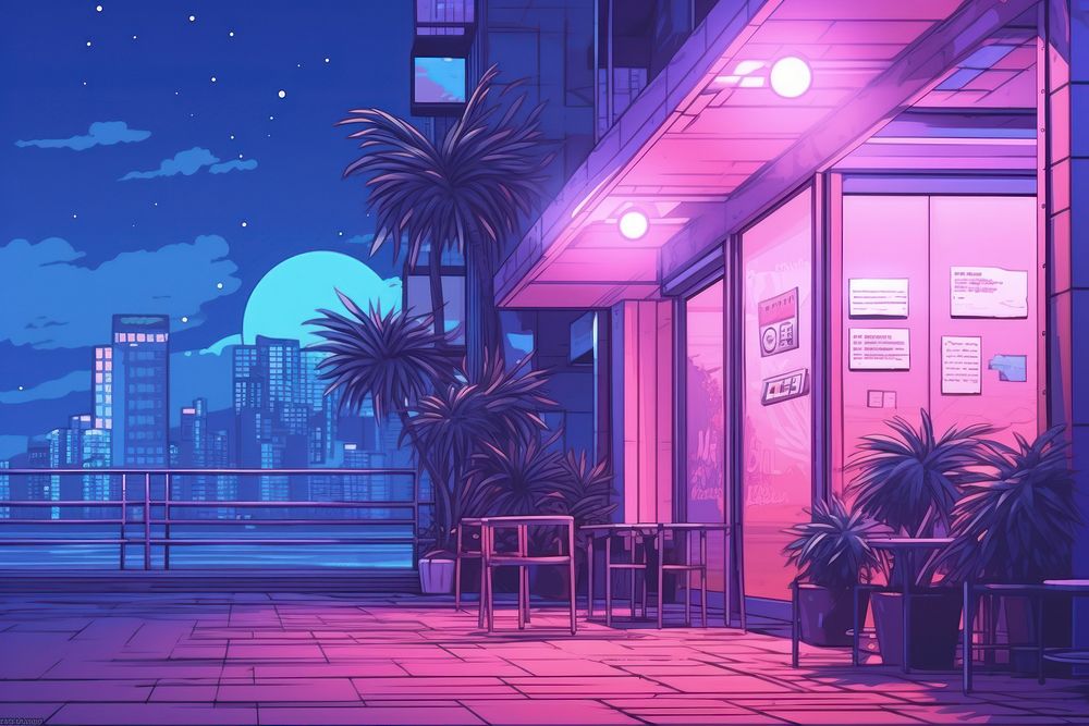 Sad outdoors night city.