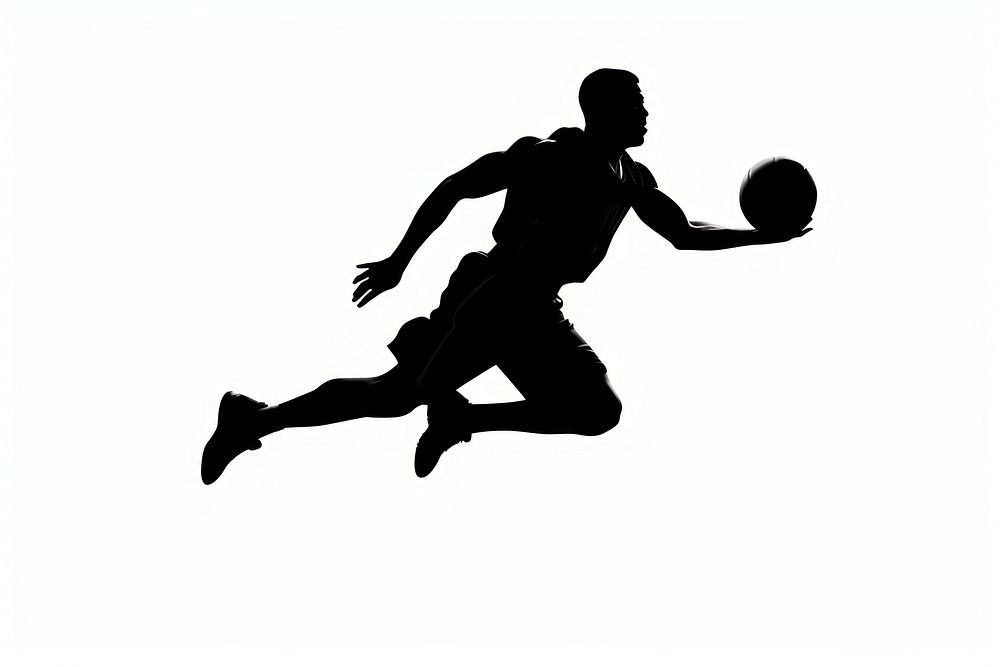 Basketball silhouette clip art sports adult determination.