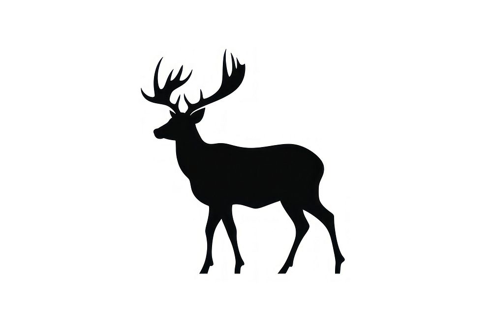 Deer Silhouette clip art silhouette wildlife animal.