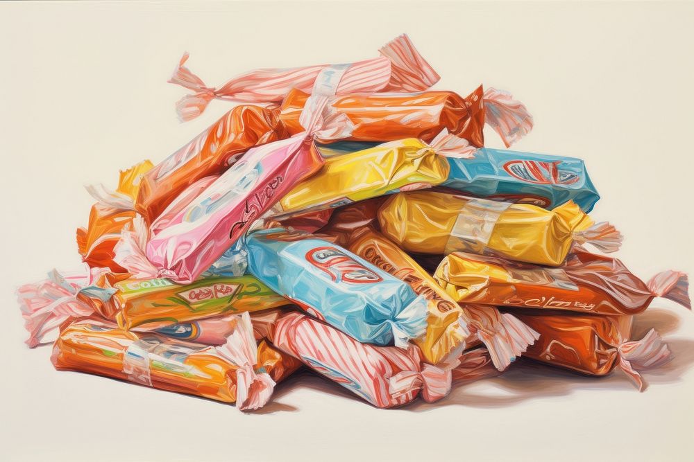 Wrapper candies confectionery candy food.