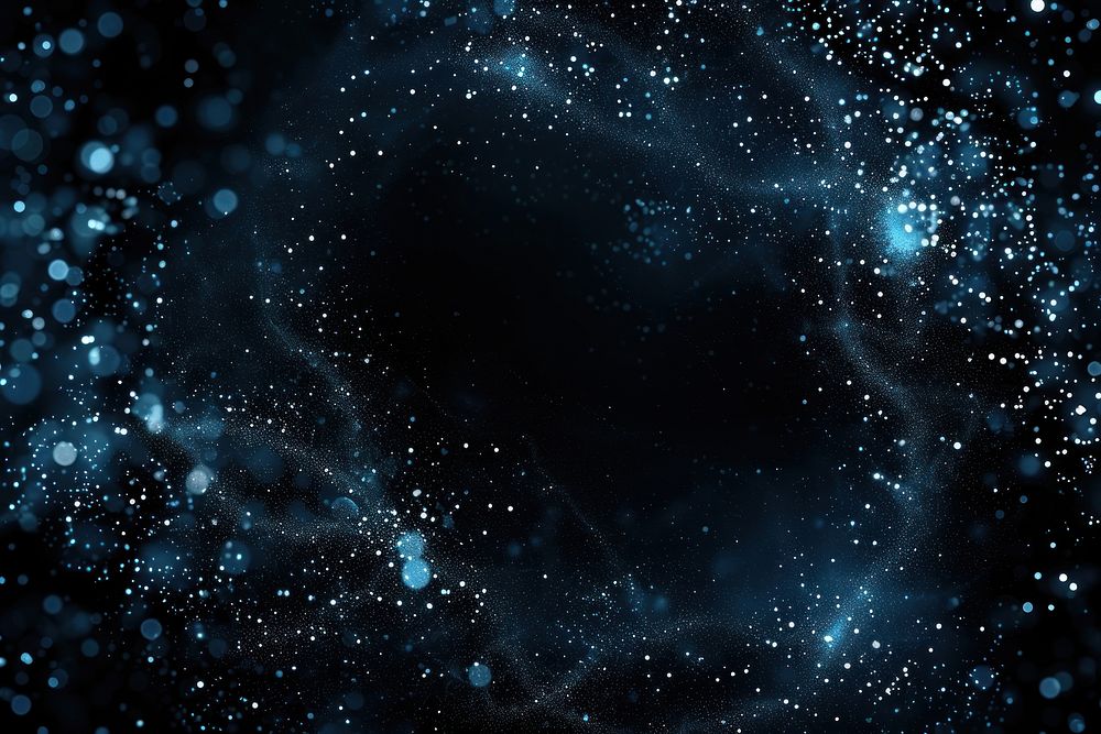 Celestial frame sparkle light blue backgrounds astronomy universe.