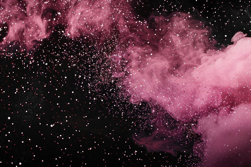 Celestial frame sparkle light pink backgrounds nebula exploding.