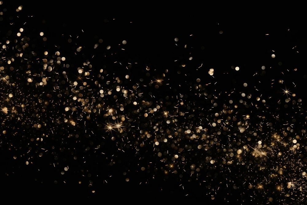 Confetti sparkle light glitter backgrounds night black.