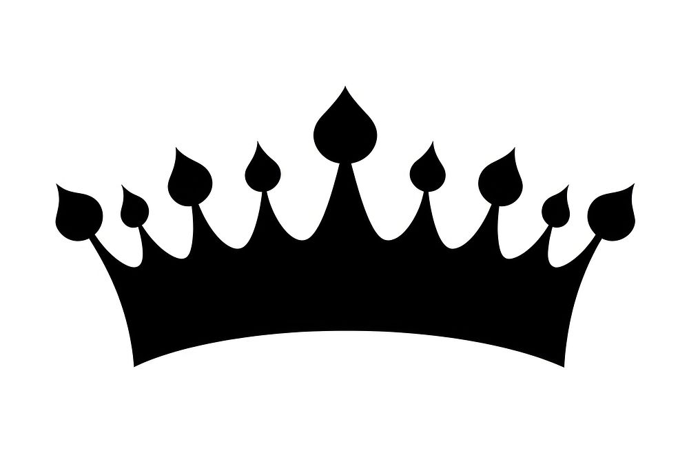 Crown silhouette clip art white background accessories monochrome.