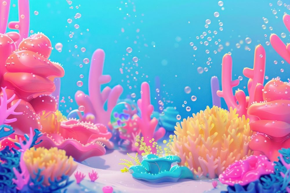 Cute colorful coral background outdoors nature sea.