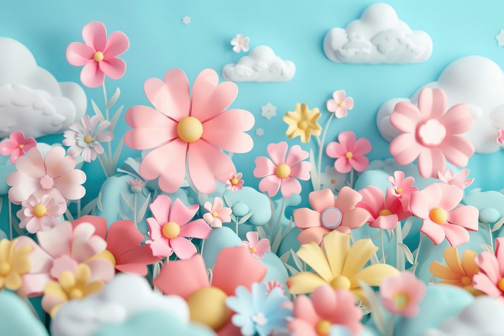 Cute flowers background backgrounds nature petal.