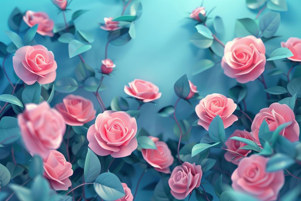 Cute rose flowers background backgrounds pattern petal.
