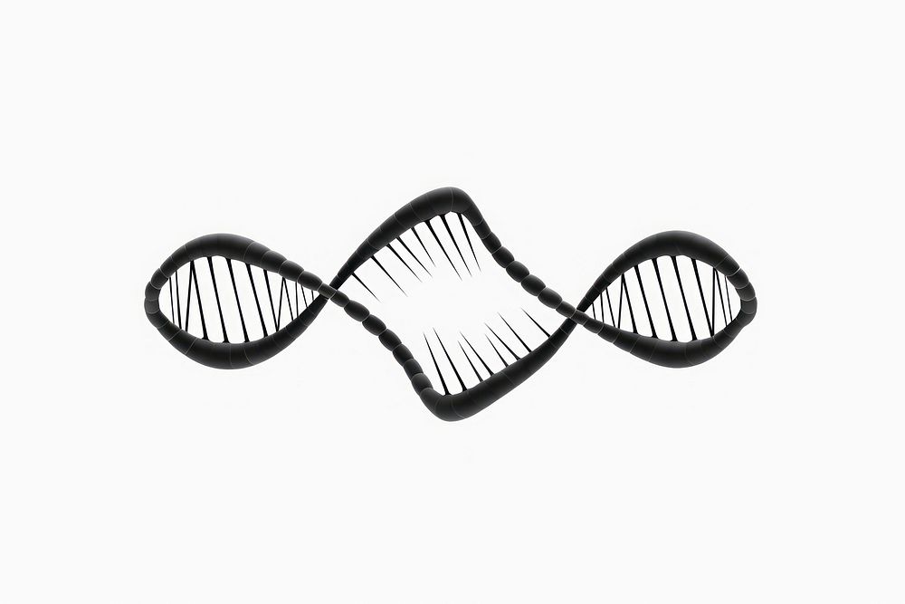 DNA structure silhouette clip art logo white background accessories.