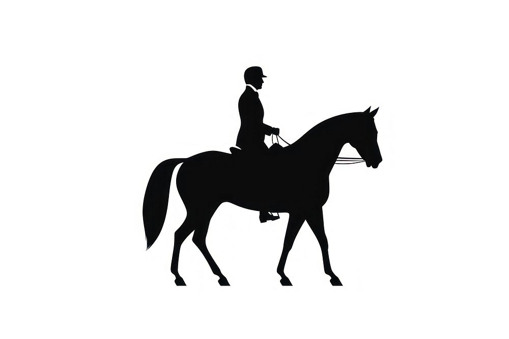 Equestrian silhouette clip art mammal animal horse.