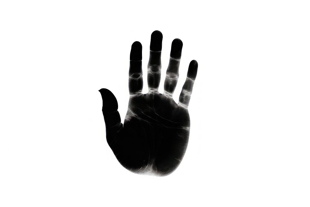 Handprint silhouette clip art hand finger white.