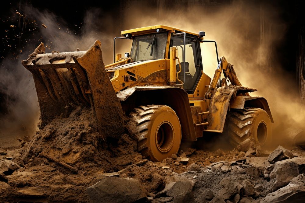 Construction front loader  machinery equipment.