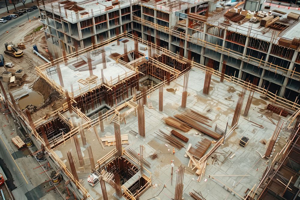 Construction whole building architecture city wood.