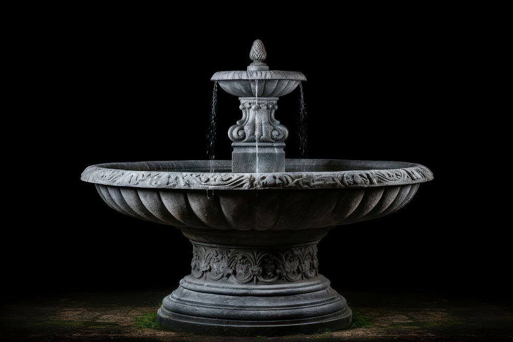 Fountain fountain architecture monochrome.