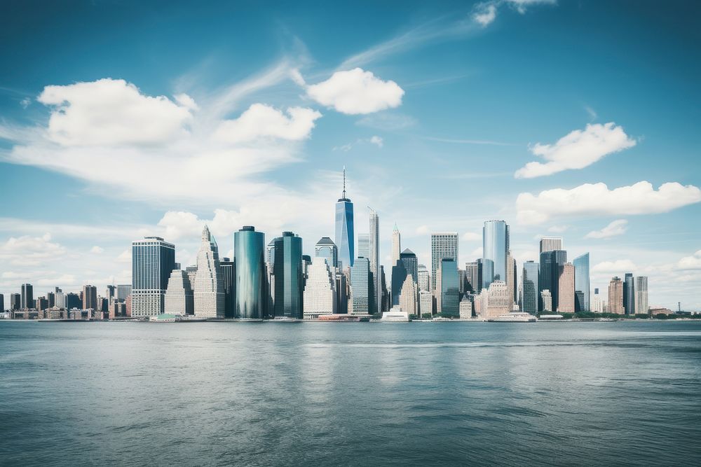 New york city architecture cityscape landscape.