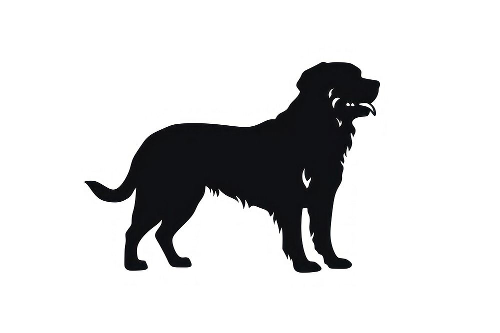 Rottweiler silhouette clip art animal mammal dog.
