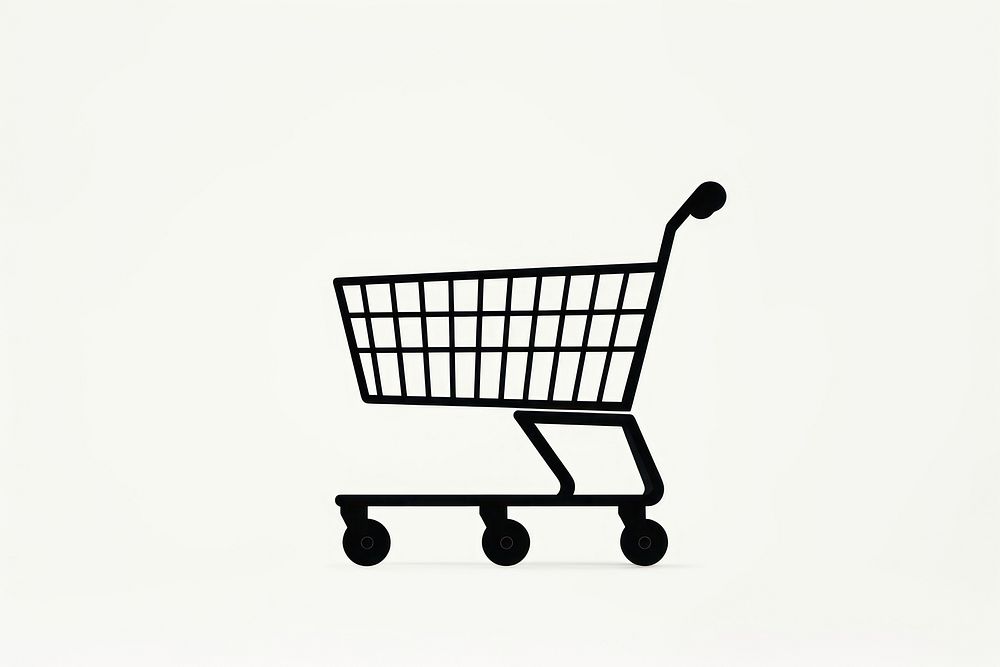 Shopping cart silhouette clip art shopping white background shopping cart.
