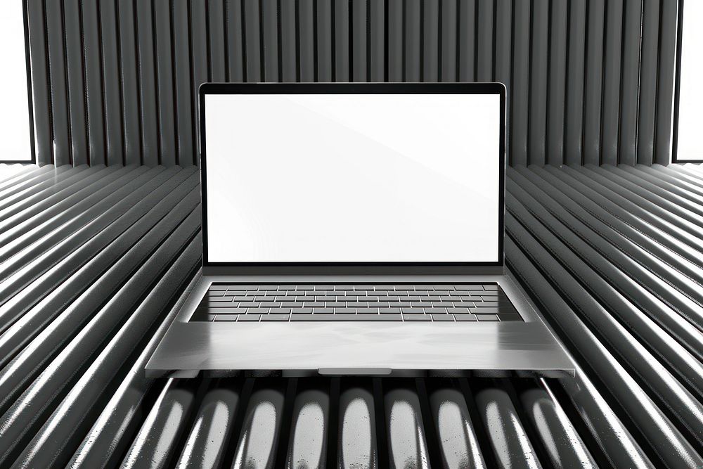 Empty laptop 3d laptop backgrounds computer.