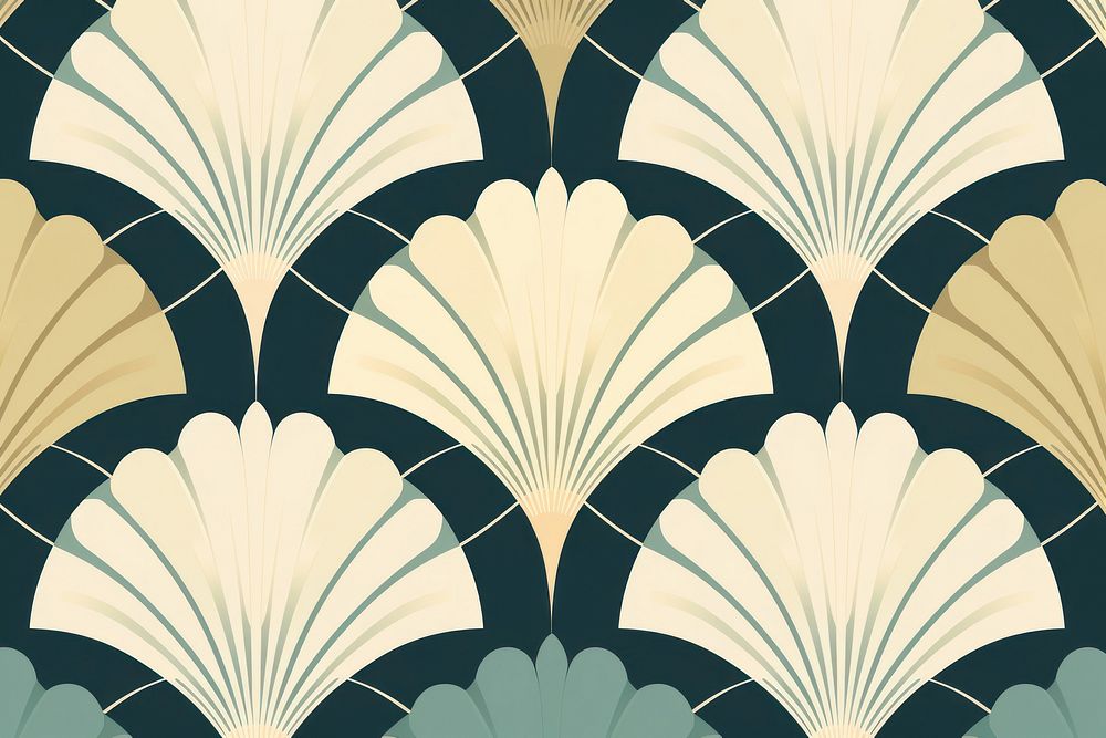 Seashell pattern yellow backgrounds publication.