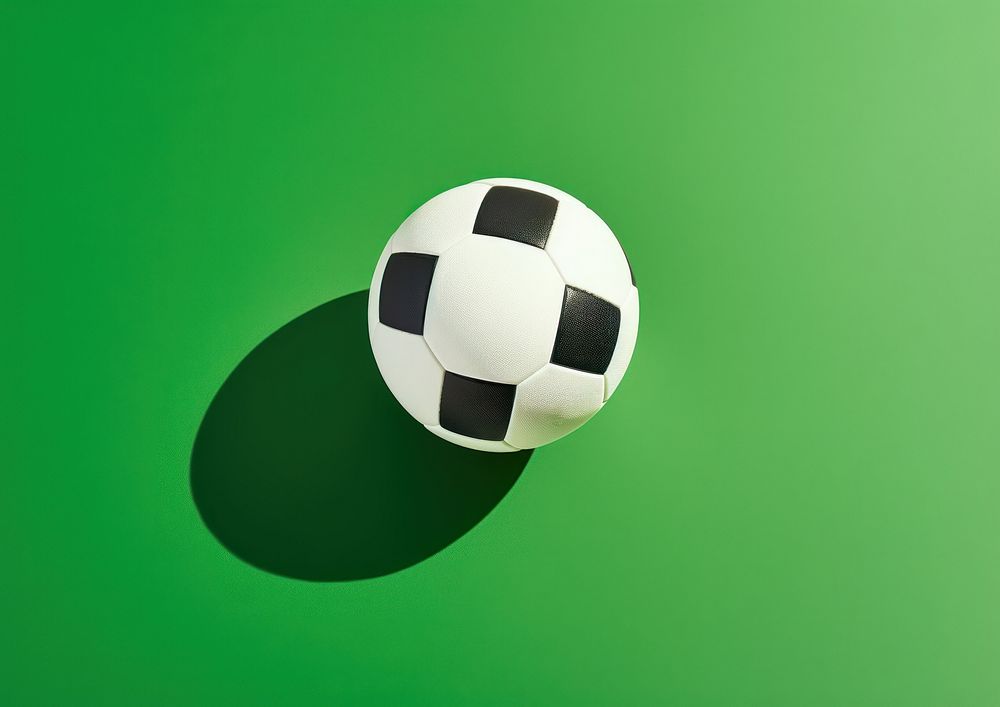 Soccer ball football sports green.