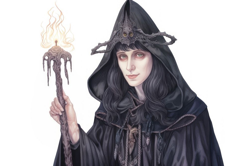 Dark magic witch portrait adult | Free Photo Illustration - rawpixel