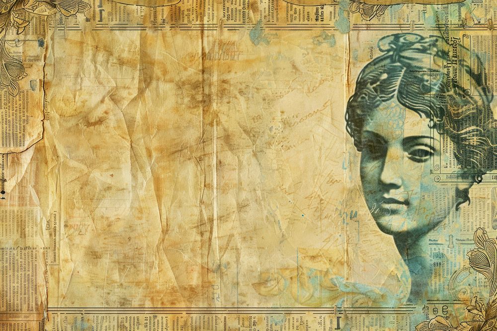 Cleopatra ephemera border backgrounds painting drawing.