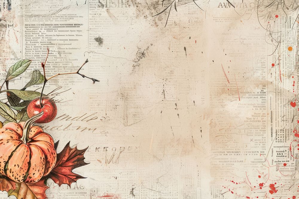 Thanksgiving harvest ephemera border backgrounds texture plant.