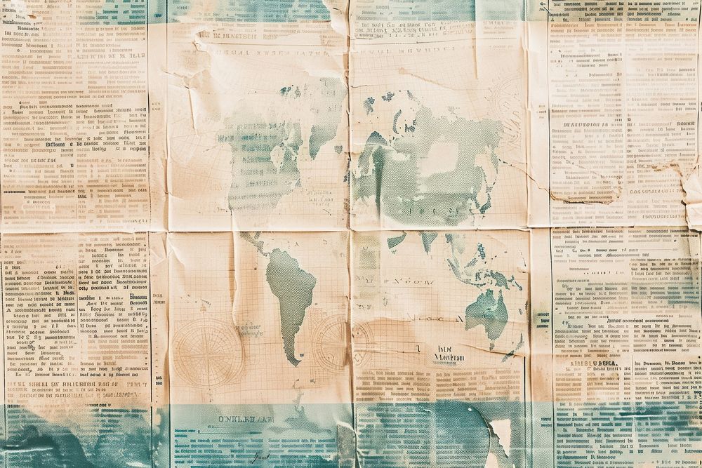 Old map ephemera border newspaper text backgrounds.