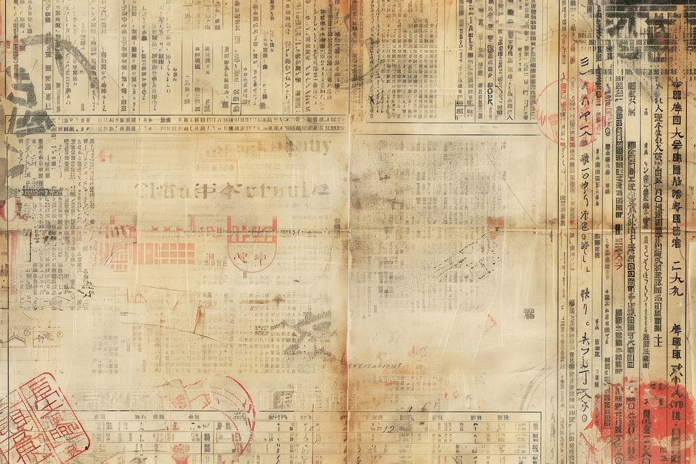 Samurai ephemera border paper text backgrounds.