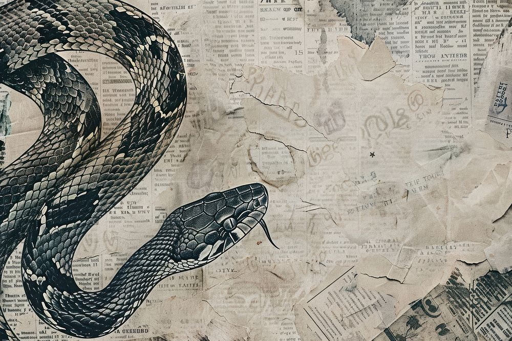 Snake ephemera border backgrounds reptile drawing.