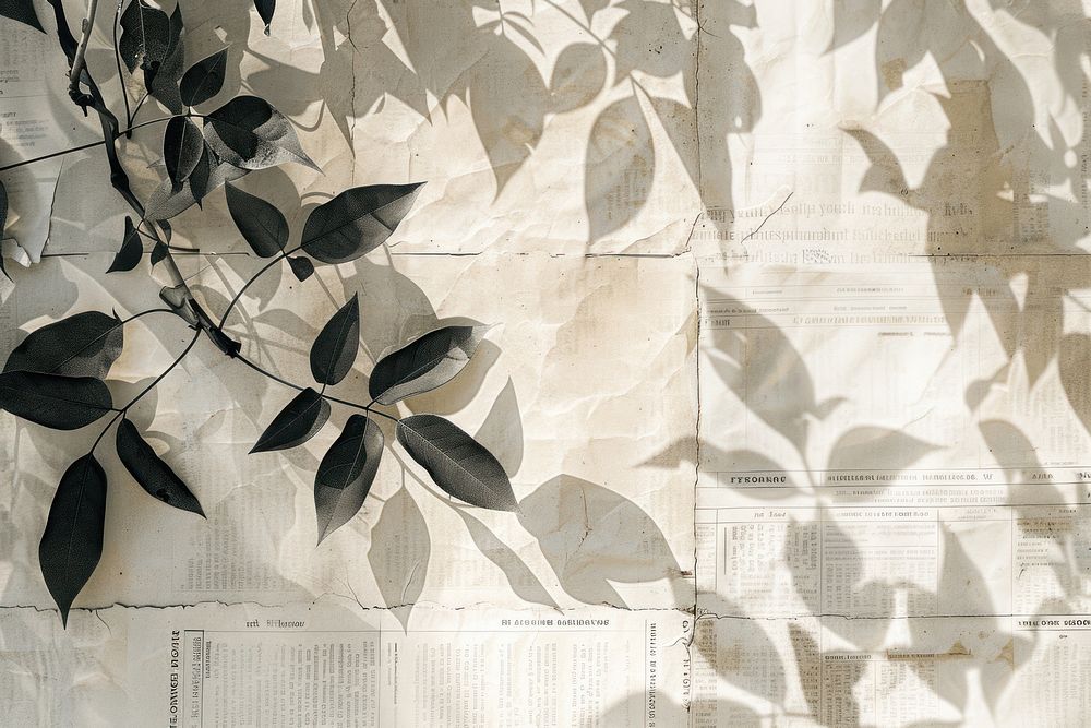 Leaves shadows ephemera border architecture backgrounds plant.
