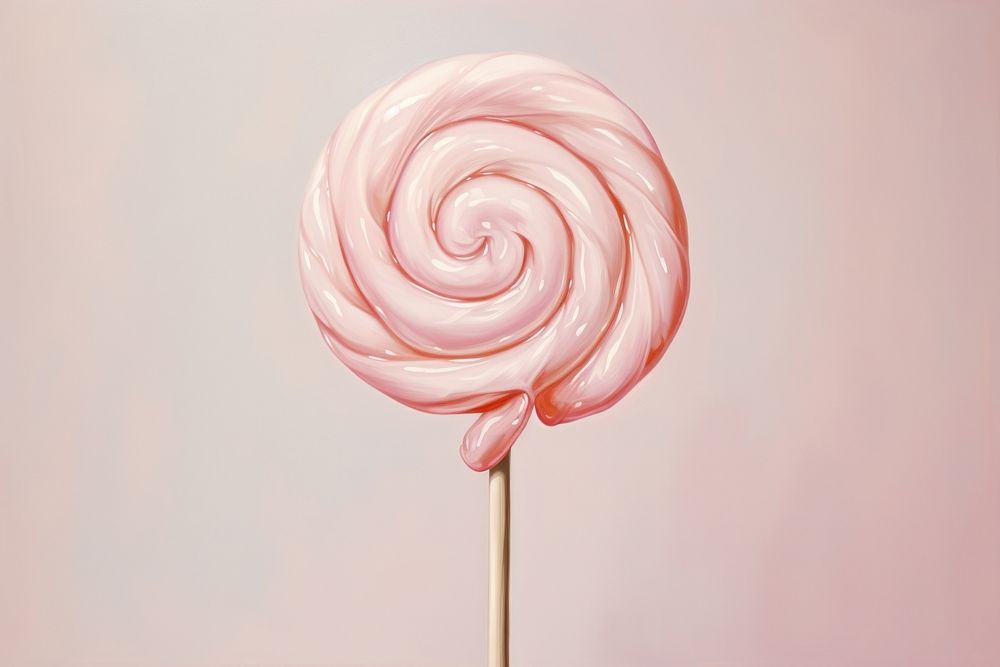 Close up on pale a candy lollipop food confectionery.