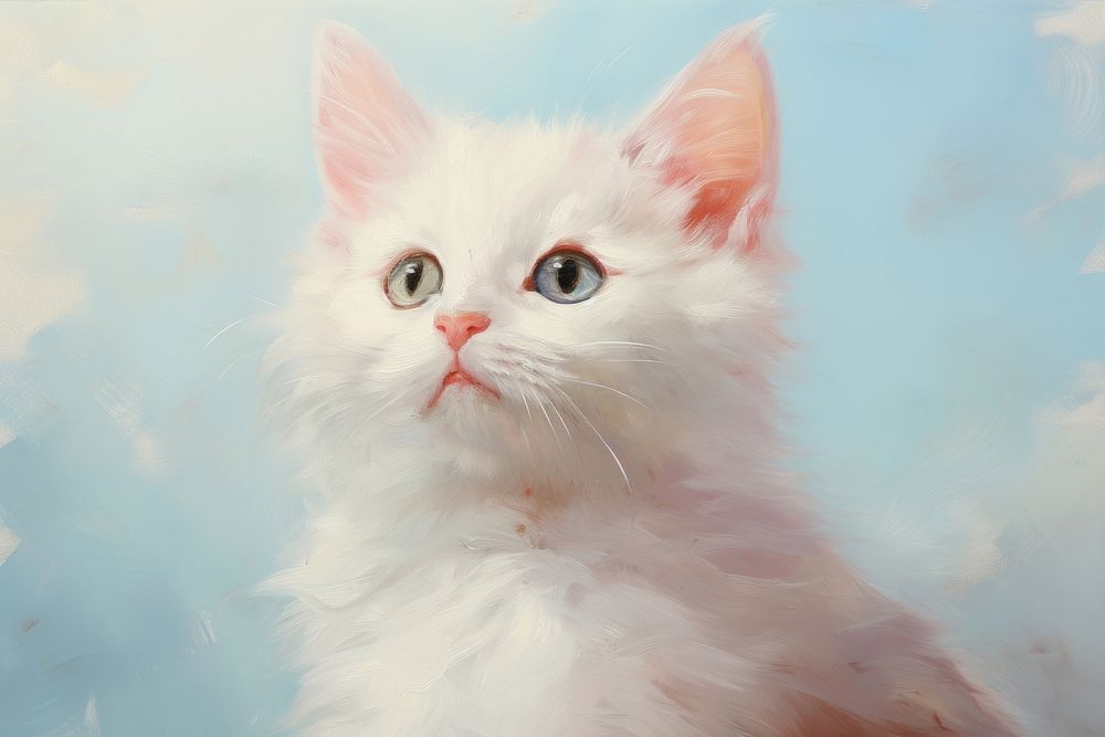 Close up on pale Munchkin cat animal mammal kitten.
